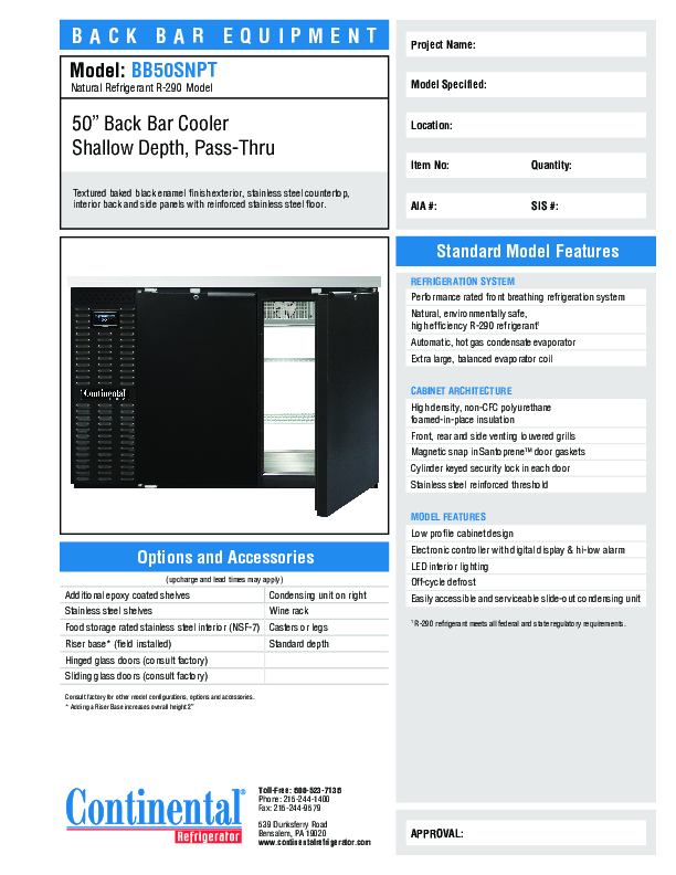 Cutsheet