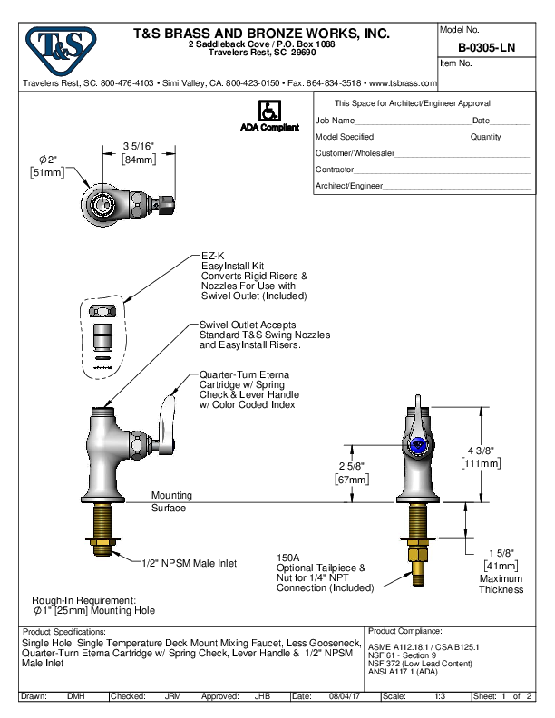 Cutsheet