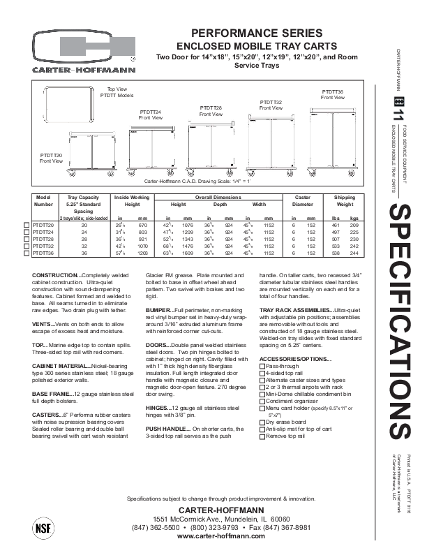 Cutsheet