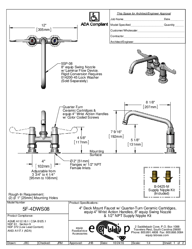 Cutsheet