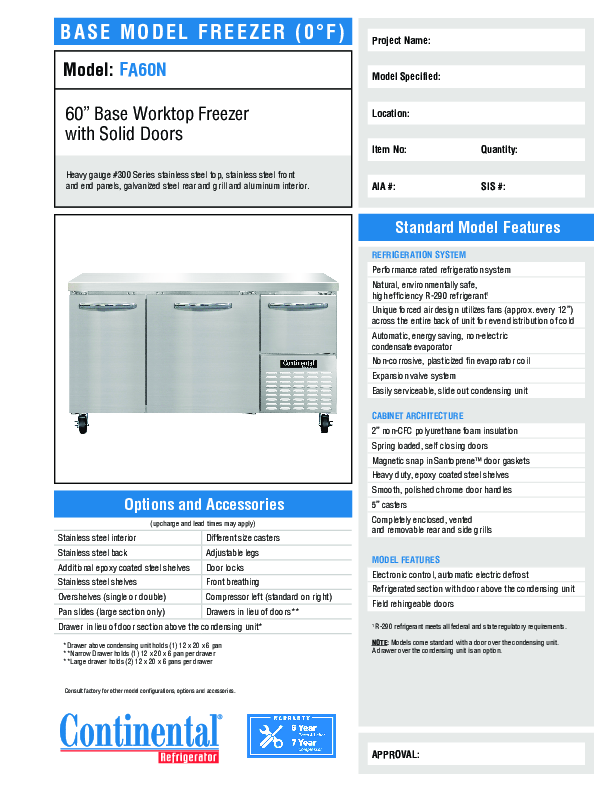 Cutsheet