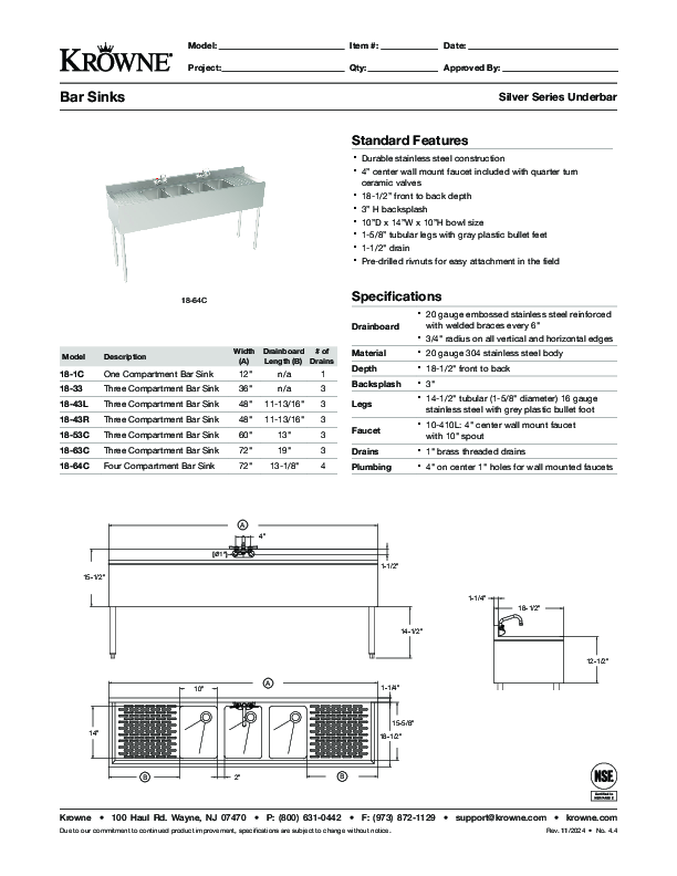 Cutsheet