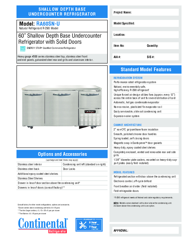 Cutsheet