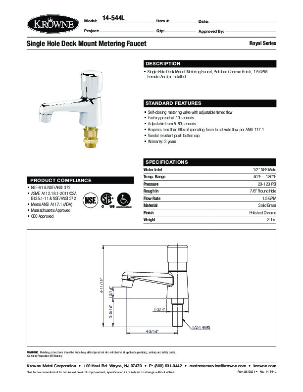 Cutsheet