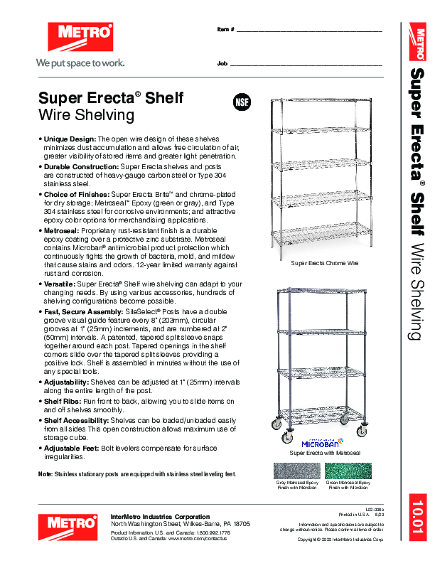 Cutsheet