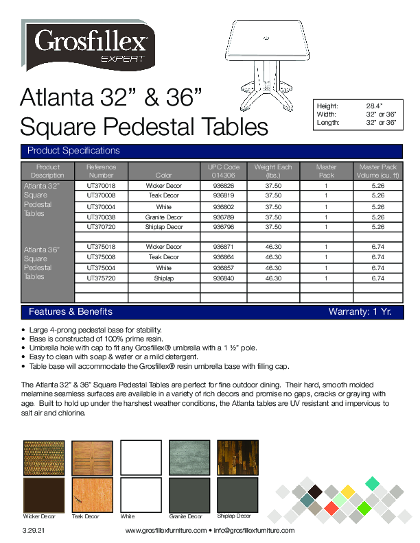 Cutsheet