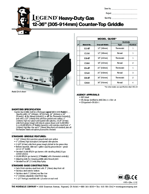 Cutsheet