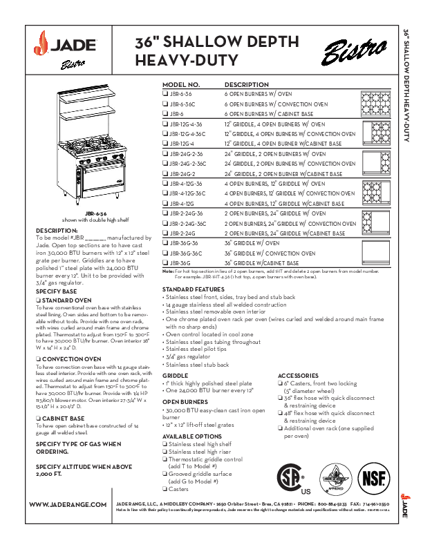 Cutsheet