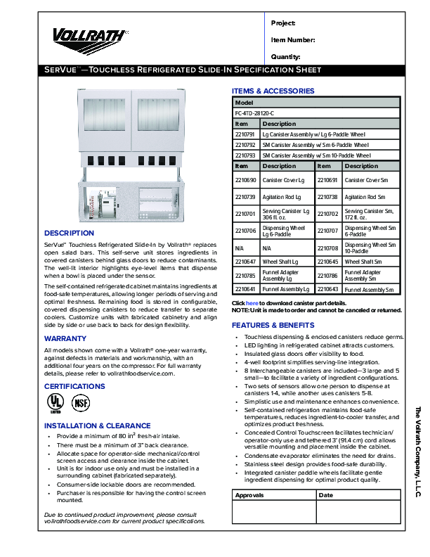 Cutsheet