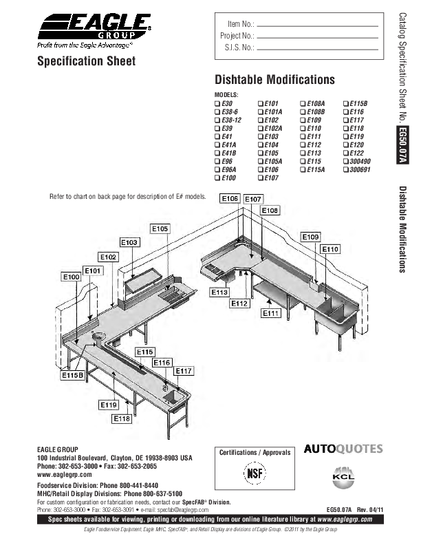 Cutsheet