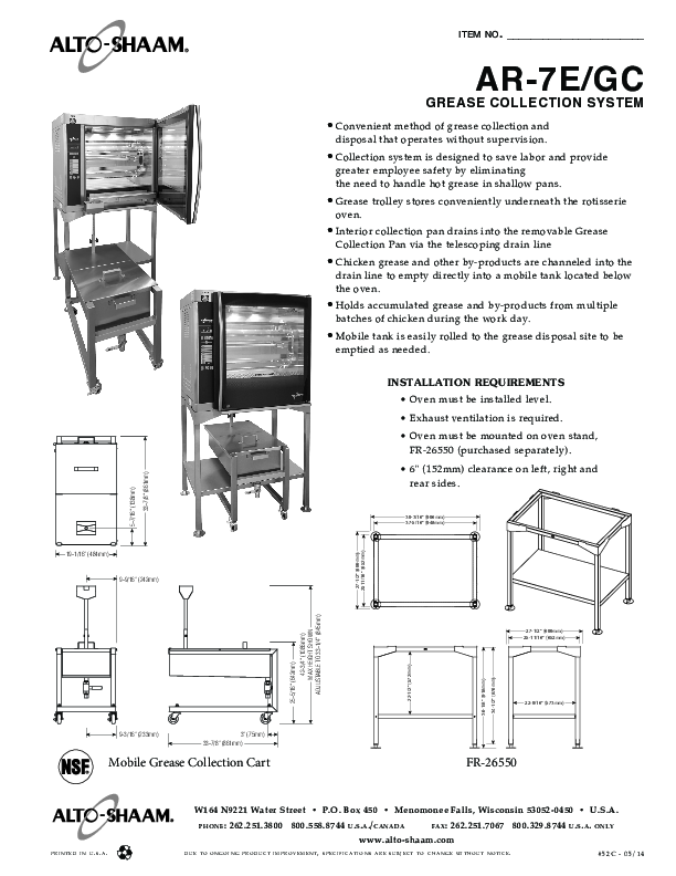 Cutsheet