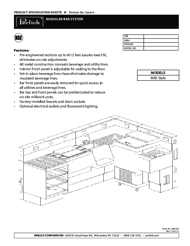 Cutsheet