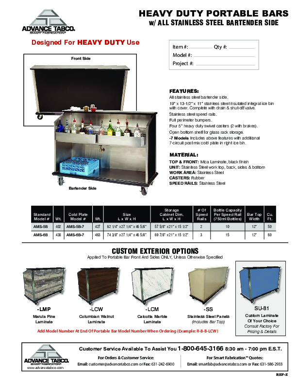 Cutsheet