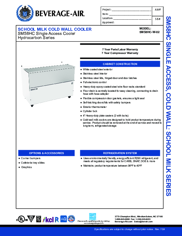 Cutsheet