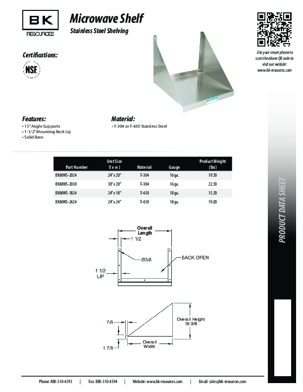 Cutsheet