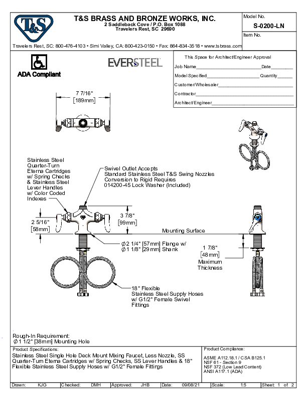 Cutsheet