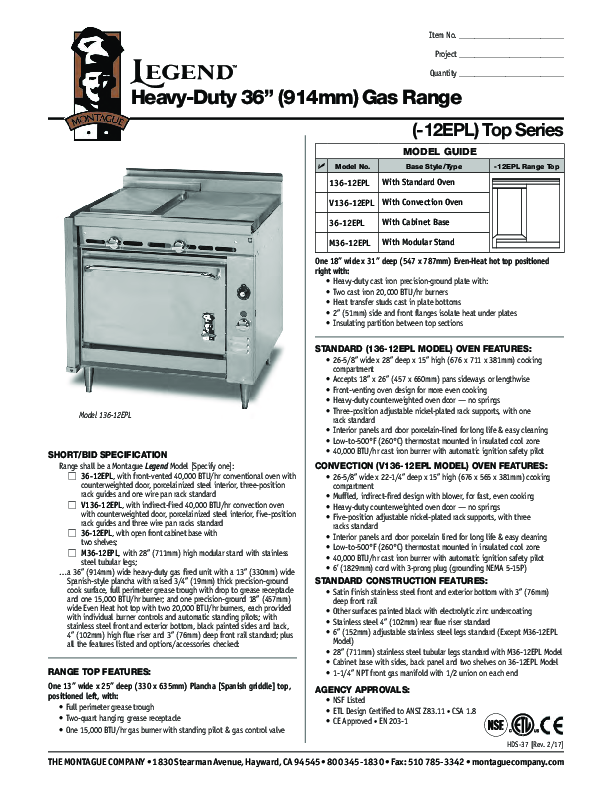 Cutsheet