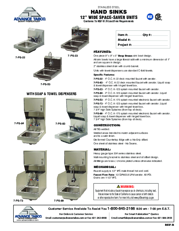 Cutsheet