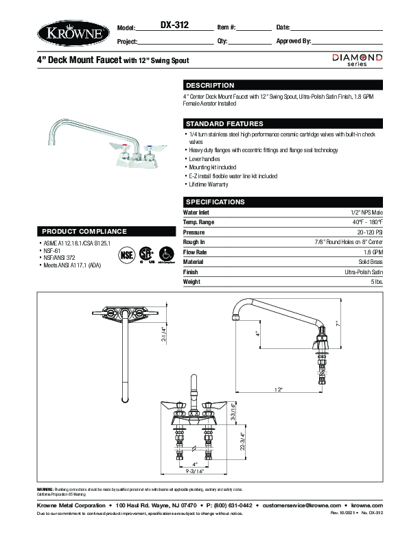 Cutsheet