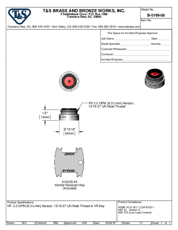 Cutsheet