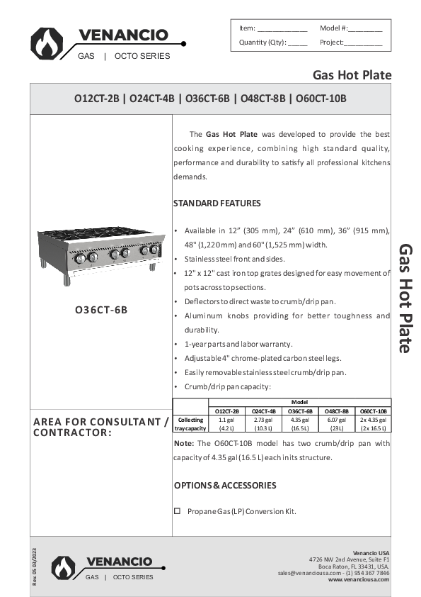 Cutsheet