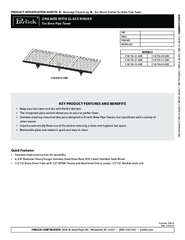 Cutsheet