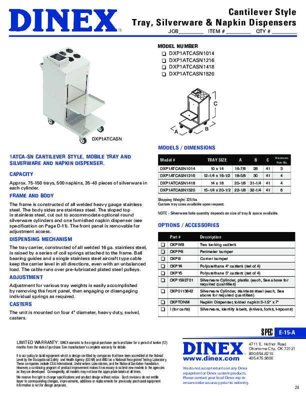 Cutsheet