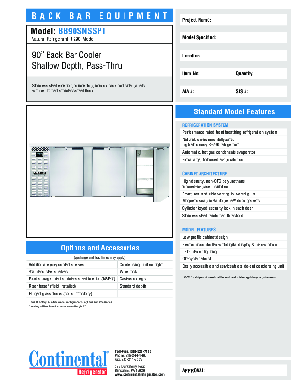 Cutsheet