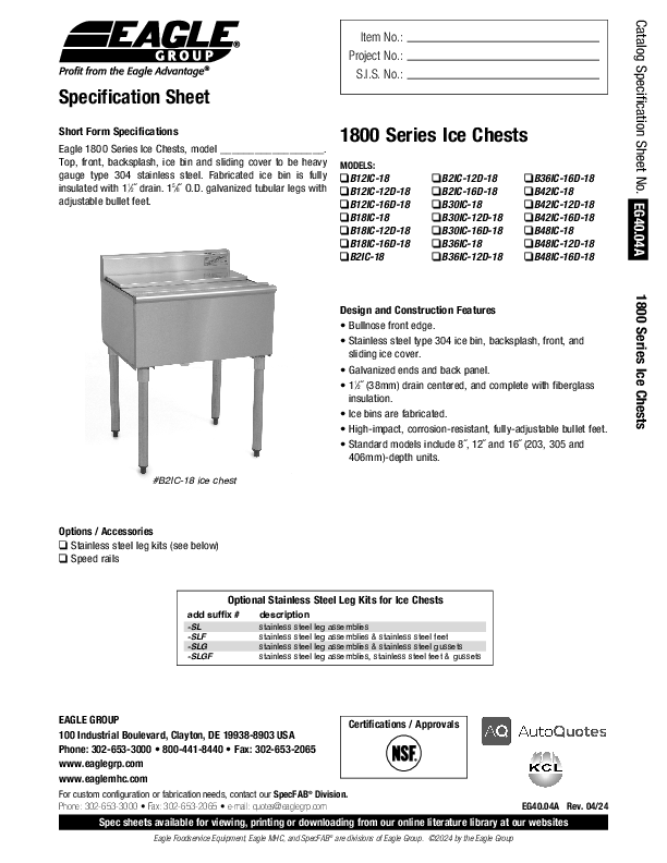 Cutsheet