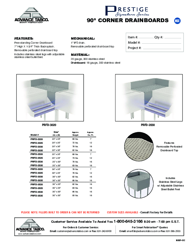 Cutsheet