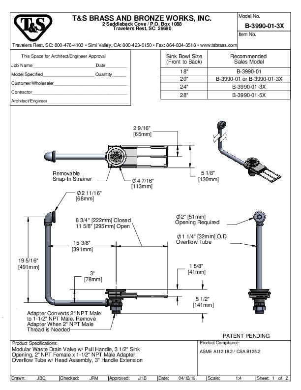 Cutsheet