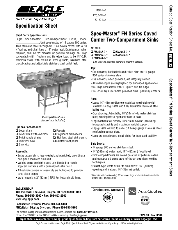 Cutsheet