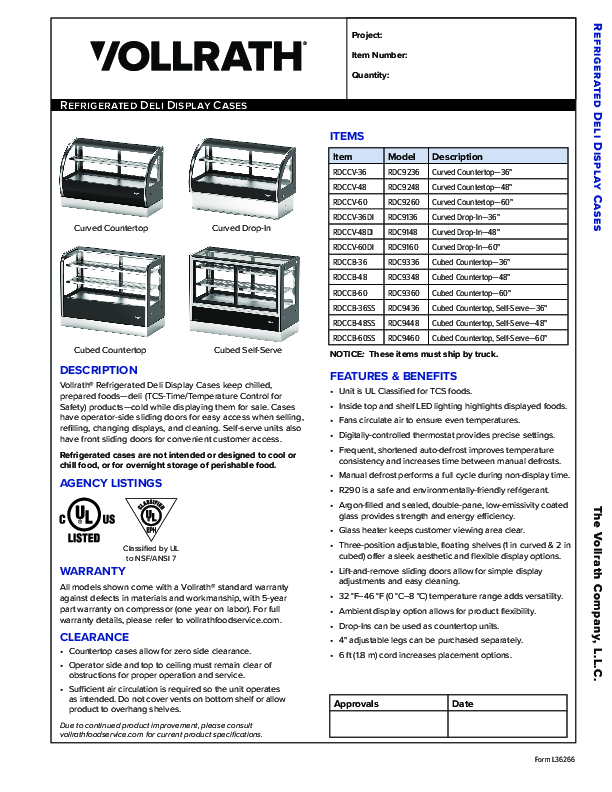 Cutsheet