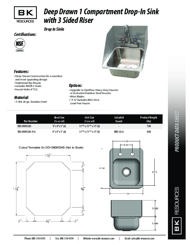 Cutsheet