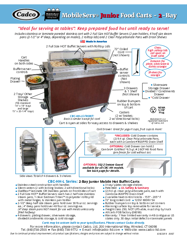 Cutsheet