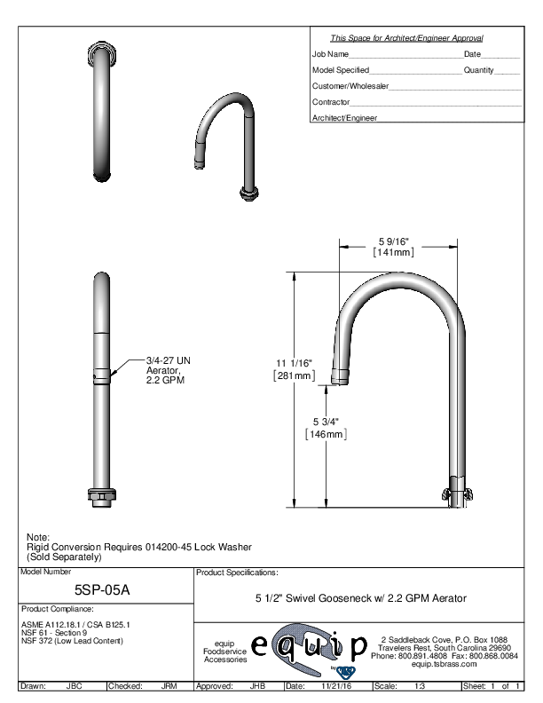 Cutsheet