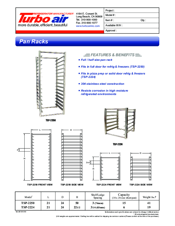 Cutsheet