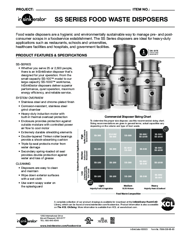 Cutsheet