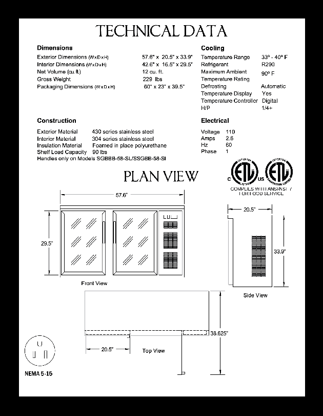 Cutsheet