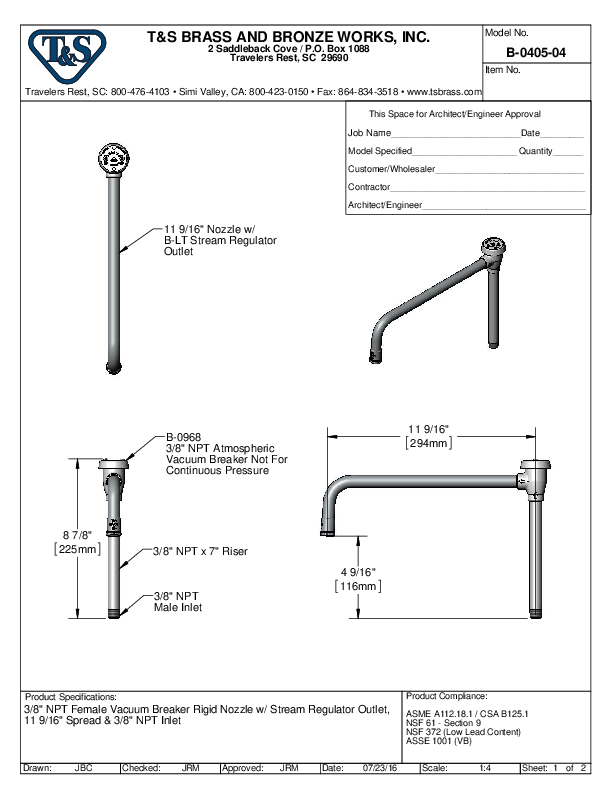 Cutsheet