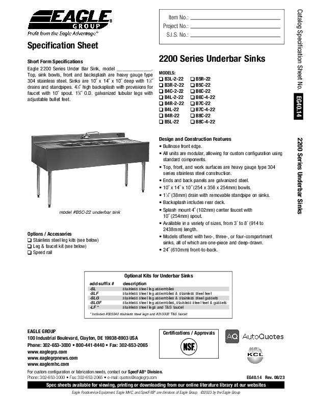 Cutsheet