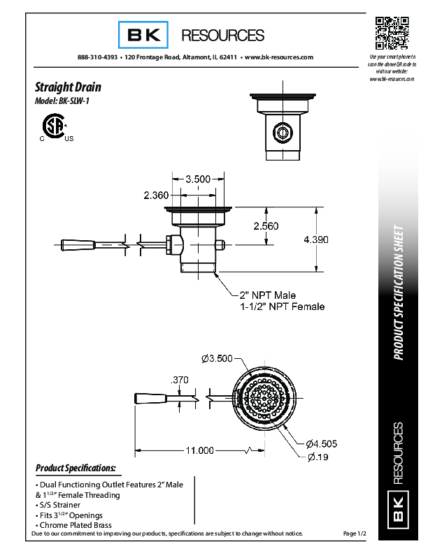 Cutsheet