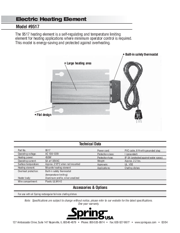 Cutsheet