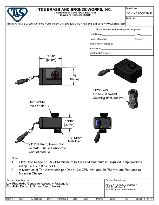 Cutsheet