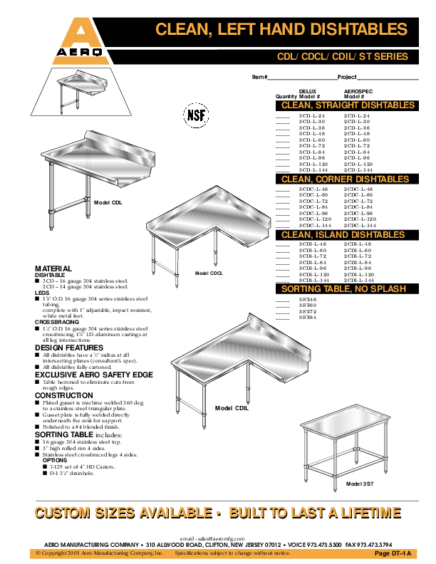 Cutsheet