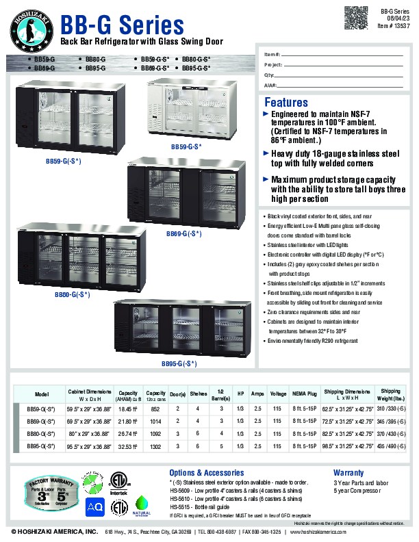 Cutsheet