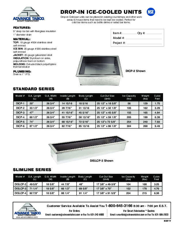 Cutsheet