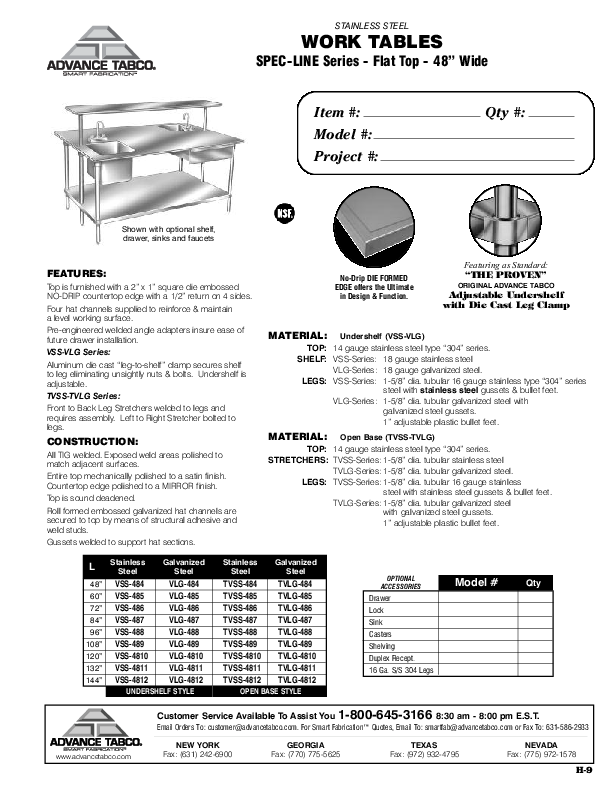 Cutsheet