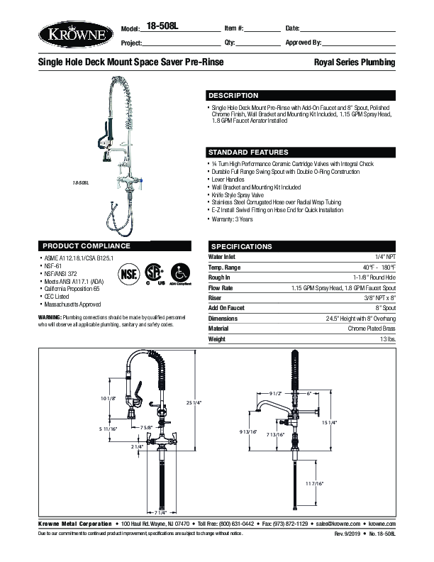 Cutsheet