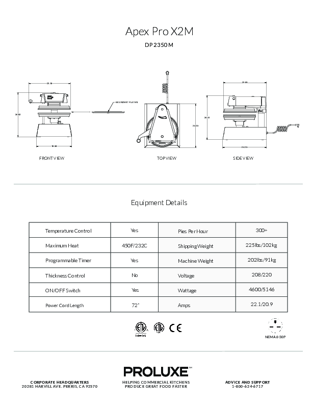 Cutsheet